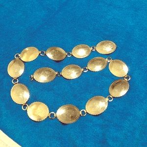 Vintage Metal belt- adjustable!